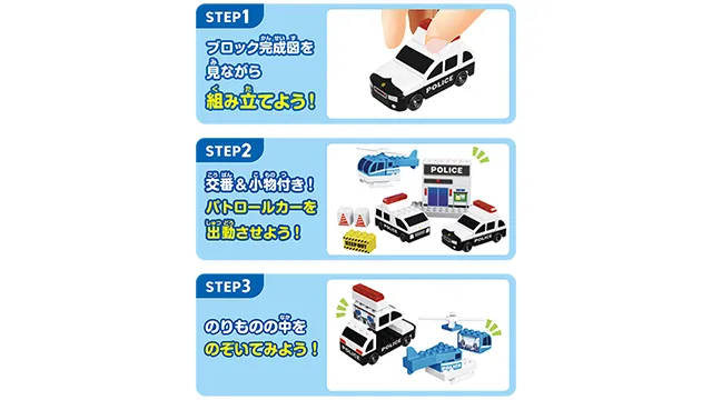 トミカ・プラレールブロック パトロールセット