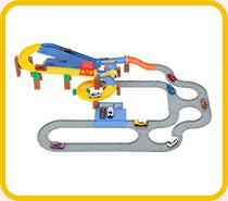 3ACTION オート高速どうろセットを使ったレイアウト｜トミカ