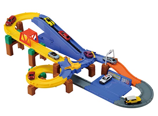 【トミカ】3ACTION オート高速どうろセットを使ったレイアウト