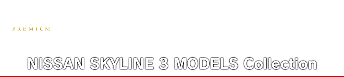 NISSAN SKYLINE 3 MODELS Collection