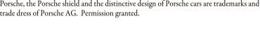 ポルシェ版権表記