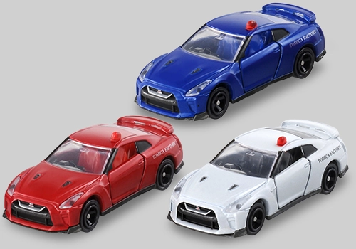 Nissan GT-R unmarked patrol car specifications (blue, red, white)