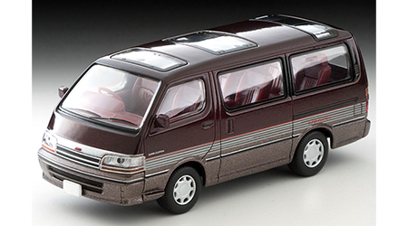 LV-N208b トヨタ ハイエースワゴン スーパーカスタム 92年式（暗赤/茶）