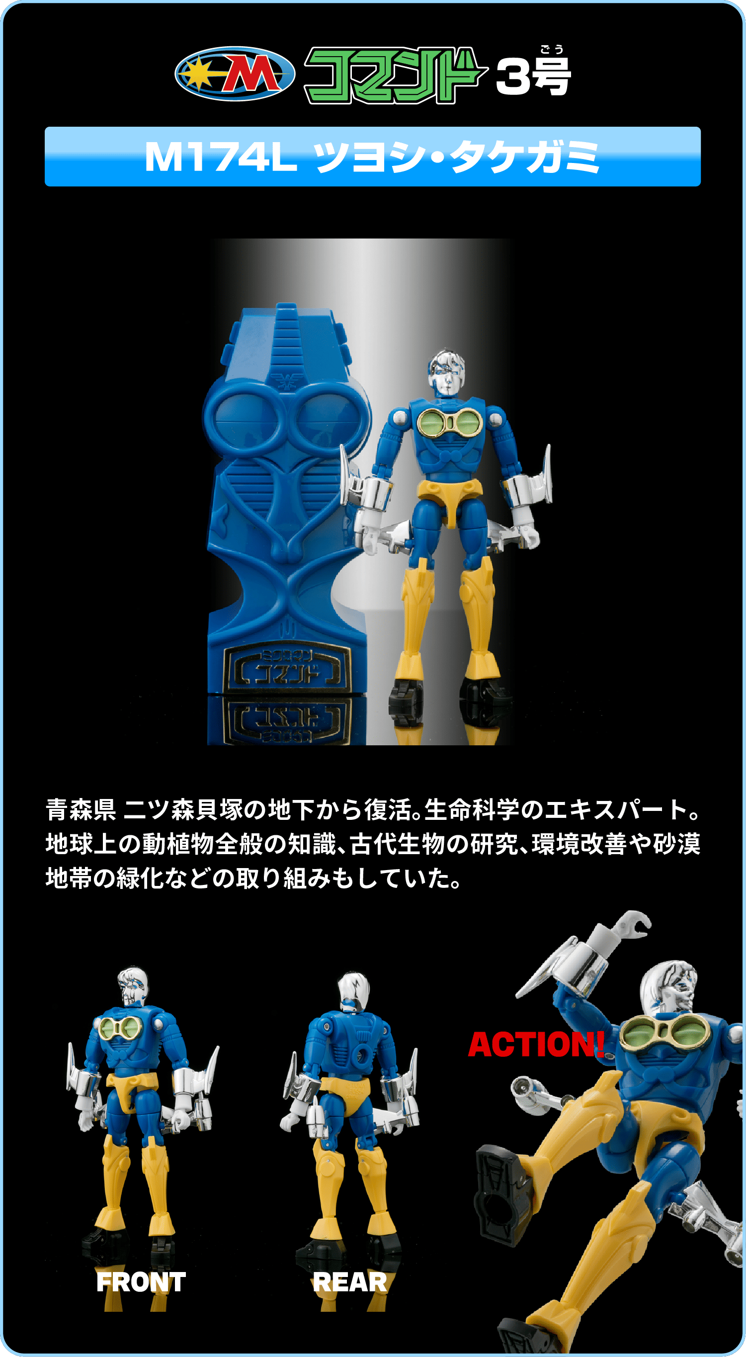 レガシーソウル｜LEGACYSOUL｜ミクロマン コマンド3号 4体セット｜T