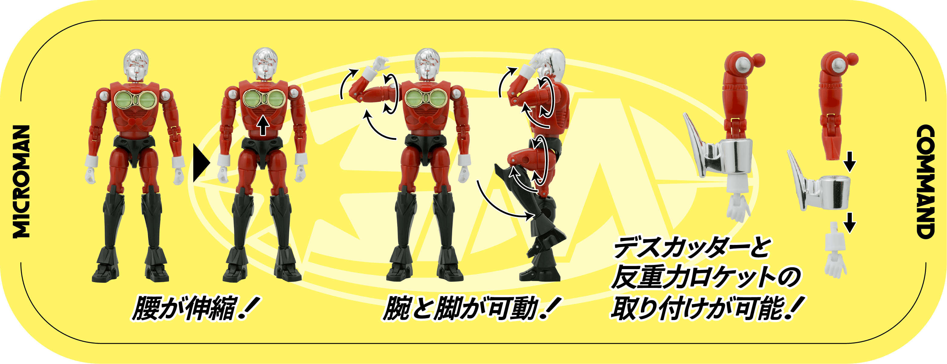 レガシーソウル｜LEGACYSOUL｜ミクロマン コマンド3号 4体セット｜T