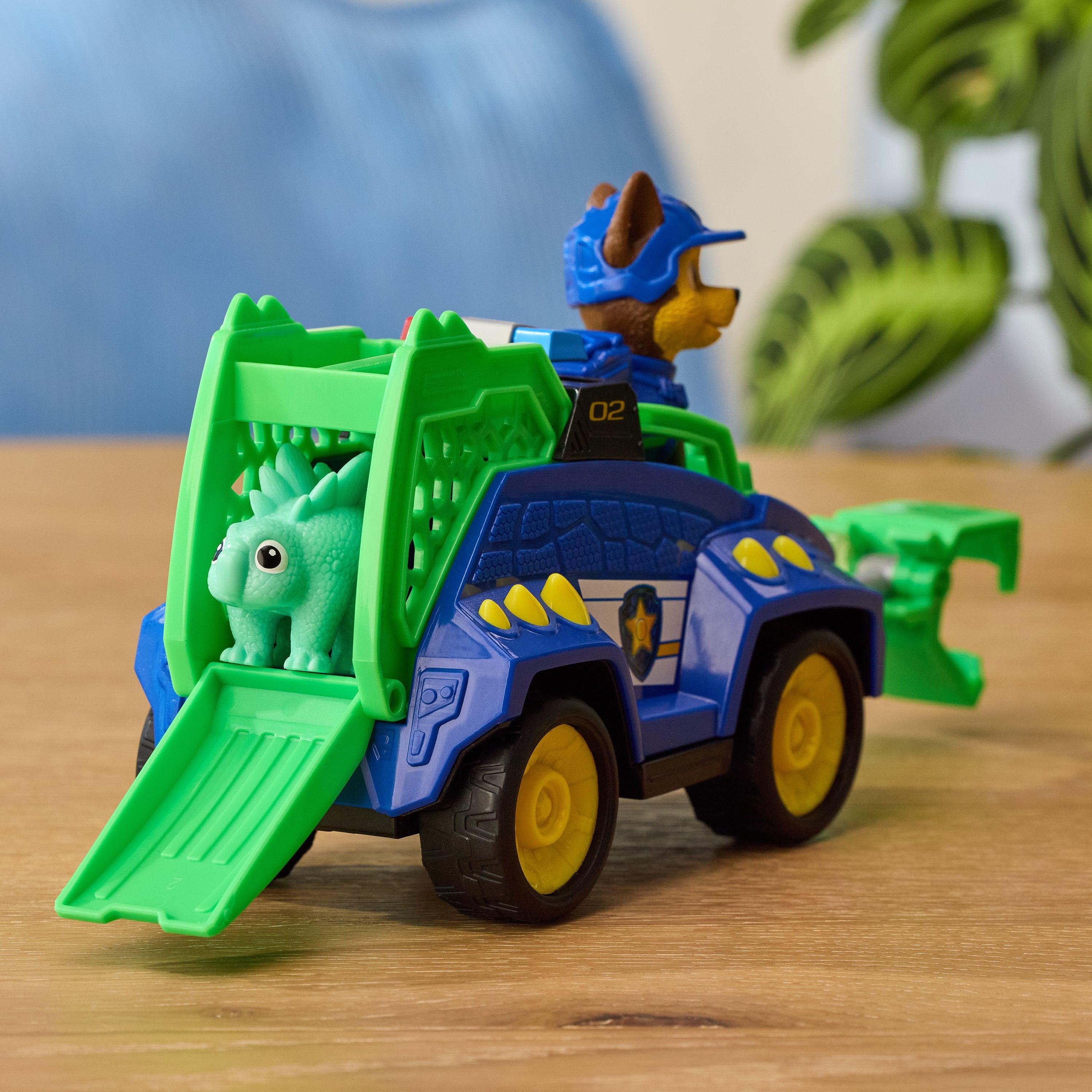 パウ・パトロール ザ・ダイノ・ムービー チェイス ダイノポリスカー(ステゴサウルス付き)