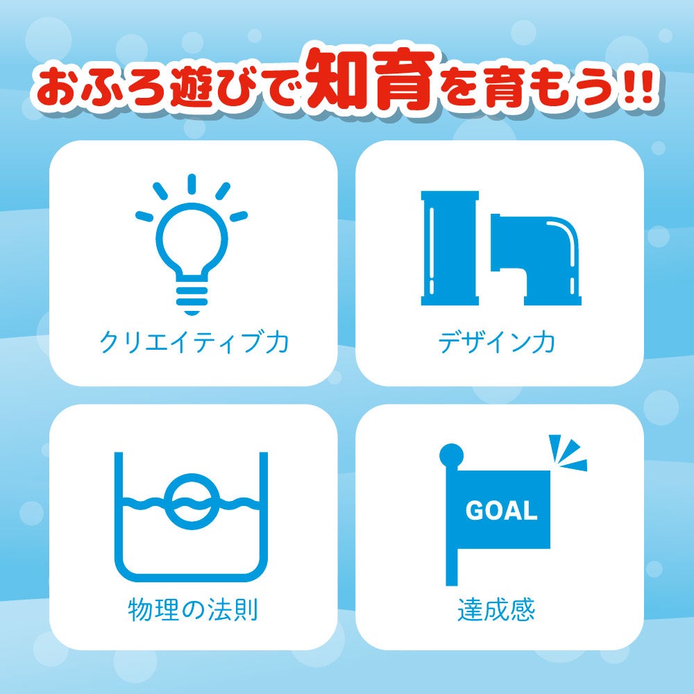 マイマリオ
おふろで遊ぼう!
しかけいっぱい どかんセット