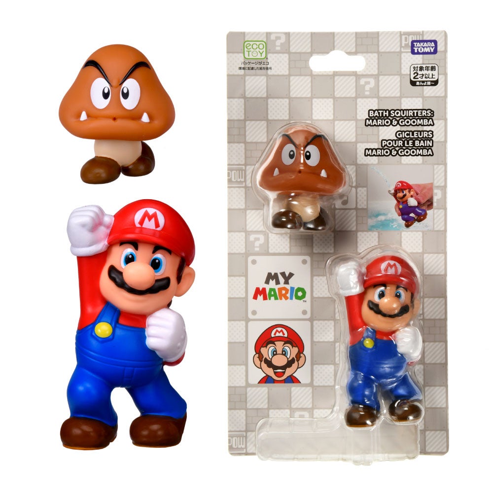 マイマリオ
おふろで遊ぼう！
わくわくみずでっぽう
マリオ＆クリボーセット