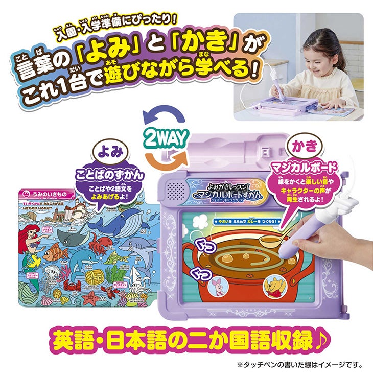 よみかきレッスン！ マジカルボードずかん  ディズニーキャラクターズ