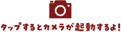 タップするとカメラが起動するよ！