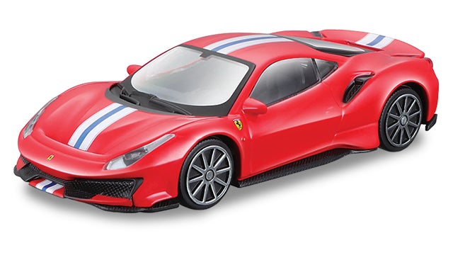 トミカプレゼンツ ブラーゴ レース&プレイシリーズ 3インチ
488 ピスタ(赤)