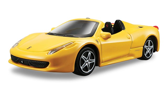 トミカプレゼンツ ブラーゴ レース&プレイシリーズ 1:43
458 スパイダー(黄)